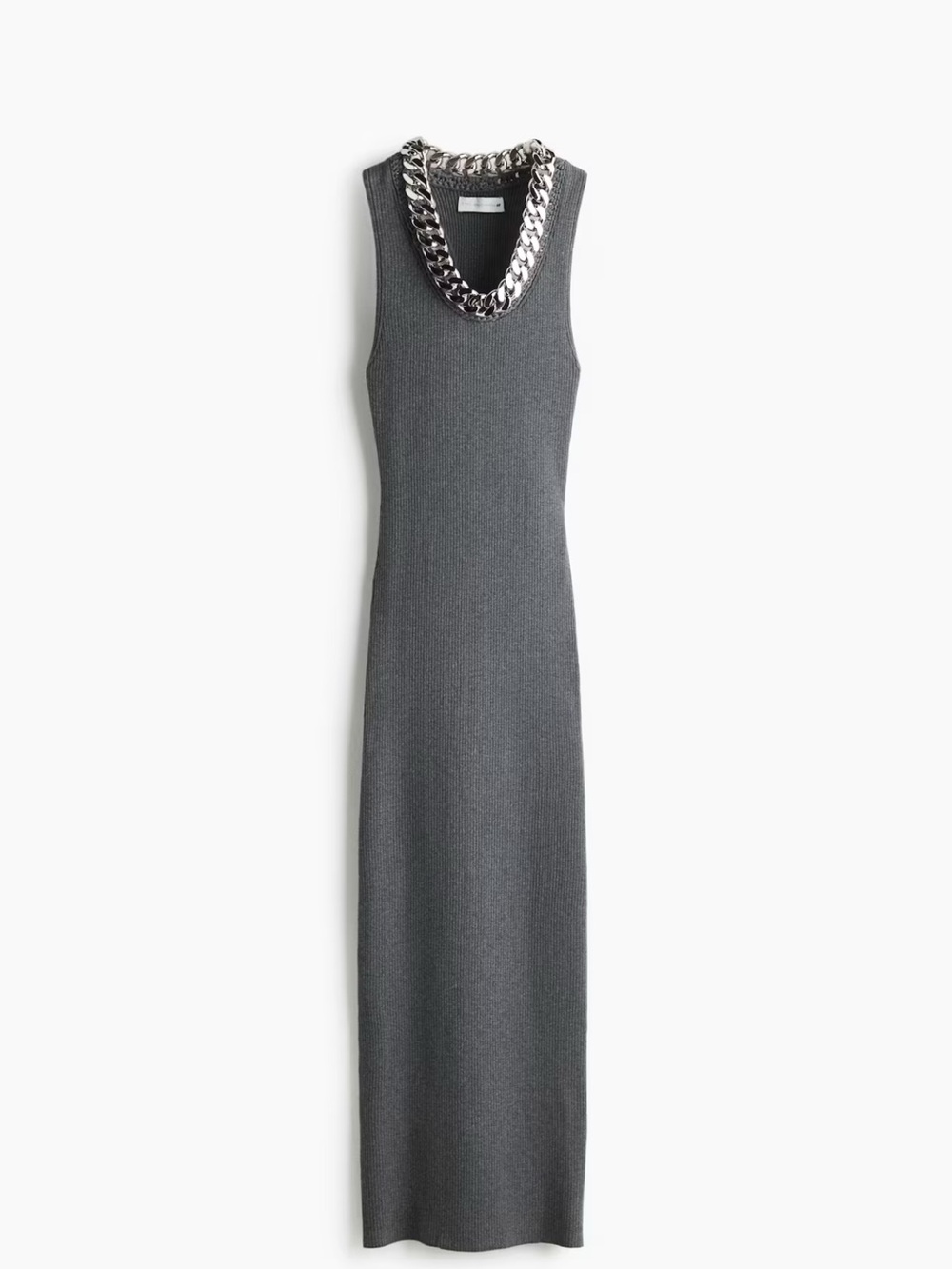 Stella McCartney H&M Chain-Detailed Ribbed Dress